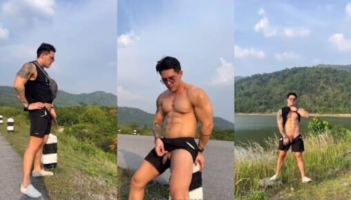 แค่แวะฉี่ข้างทางอะนะ บอยซ์ ทักษกร นายแบบไทยใจกล้ามาแรงมาวิ่งออกกำลังกายริมเขื่อนเกิดอารมณ์เงี่ยนเลยโชว์ควยโชว์ตูดซะเลย