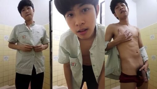 พนักงานเซเว่นสุดกวน วัยรุ่นboyfeelfinตัวจี๊ด แก้ผ้าชักว่าวโชว์ในห้องน้ำ พกอารมณ์เงี่ยนมาเต็ม ตามหาของอร่อยในเซเว่นน้ำแตกกัน