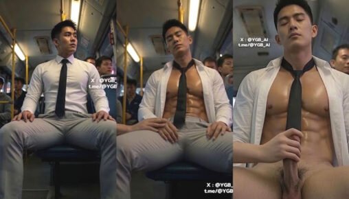 หนังเกย์AI ลักหลับหนุ่มหล่อ เหตุการณ์เกิดขึ้นบนรถเมล์ เมื่อadmin เพจเกย์เพจ1เห็นหนุ่มหล่อชายแท้หุ่นแซ่บคุยเสียวกับแฟนสาว