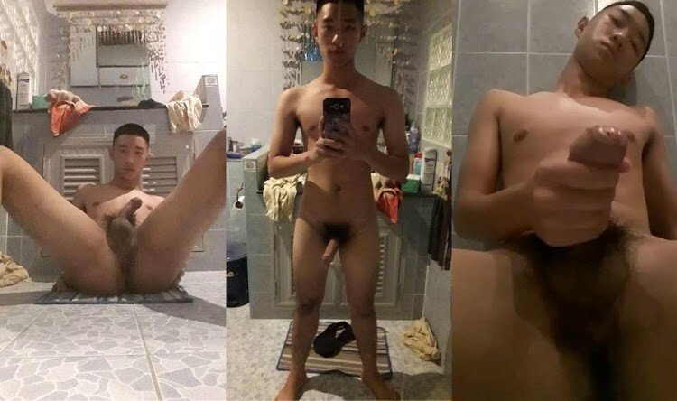 หนุ่มน้อยน้ำแตกพุ่งกระฉูดใส่กล้อง คลิปหลุดน้องศิวกร วัยรุ่นไทยหน้าตาน่ารักชักว่าวถ่ายคลิปในห้องน้ำ ควยใหญ่และเงี่ยนมาก