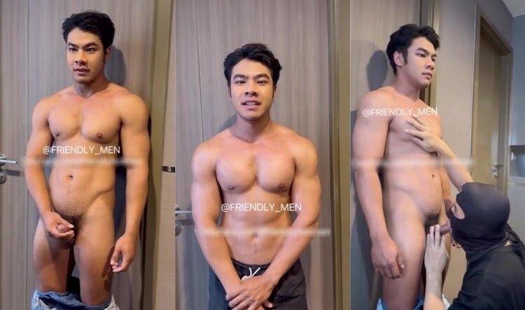 เต้ย อายุ25 เป็นชายแท้และเป็นเทรนเนอร์ของนักเพาะกาย วันนี้มาถ่ายคลิปให้เกย์อมควยครั้งแรกตื่นเต้น