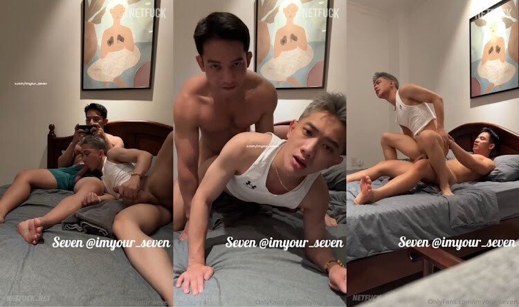 เซเว่นขี้อ้อนอมควยวินสันที่กำลังเล่นมือถือจนวินสันต้องตอบโต้กลับจับพลิกไปมาเลียตูดอมควย จับเย็ดอย่างถึงใจเงี่ยนนักใช่ไหม ชักว่าวด้วยความเงี่ยน