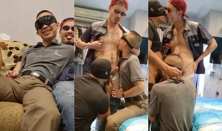 ตำรวจรุ่นพี่จัดให้เมื่อรุ่นน้องอยากโดนรุม ชวนเกย์รุกอีกคนมารุมเย็ด แค่คุยก็เงี่ยนควยแข็ง3คนเย็ดกันร้องลั่นโหดสะใจ เหี้ยแม่งแตกเลยดีกว่า