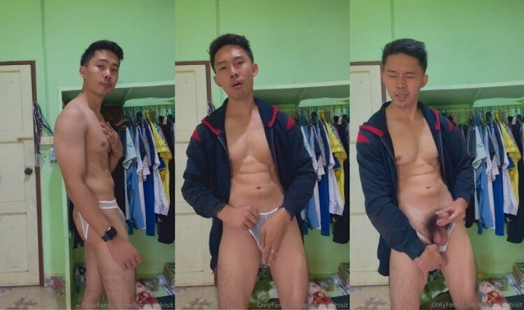 พงษ์พิสิษฐ์กำลังเตรียมตัวไปข้างนอก ฮอร์โมนกระตุ้นเร้าอารมณ์สุดๆแค่ใส่เสื้อผ้าก็เงี่ยนแล้วครับขอชักว่าวสักหน่อย